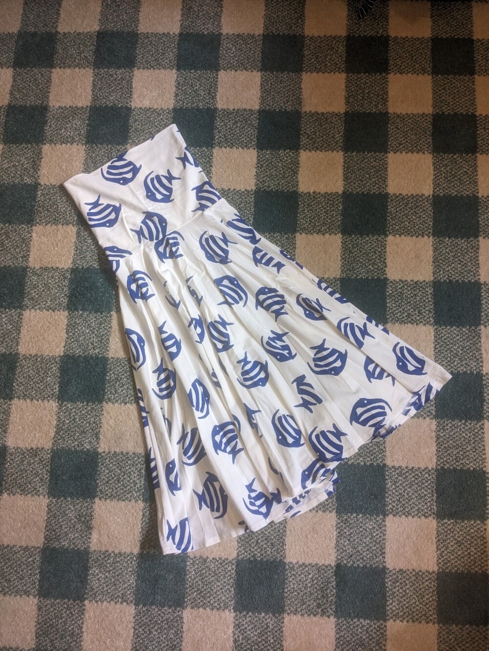 J.Crew Factory New With Tags Sanur 3 Ways To Wear Nautical Fish Dress Size Small